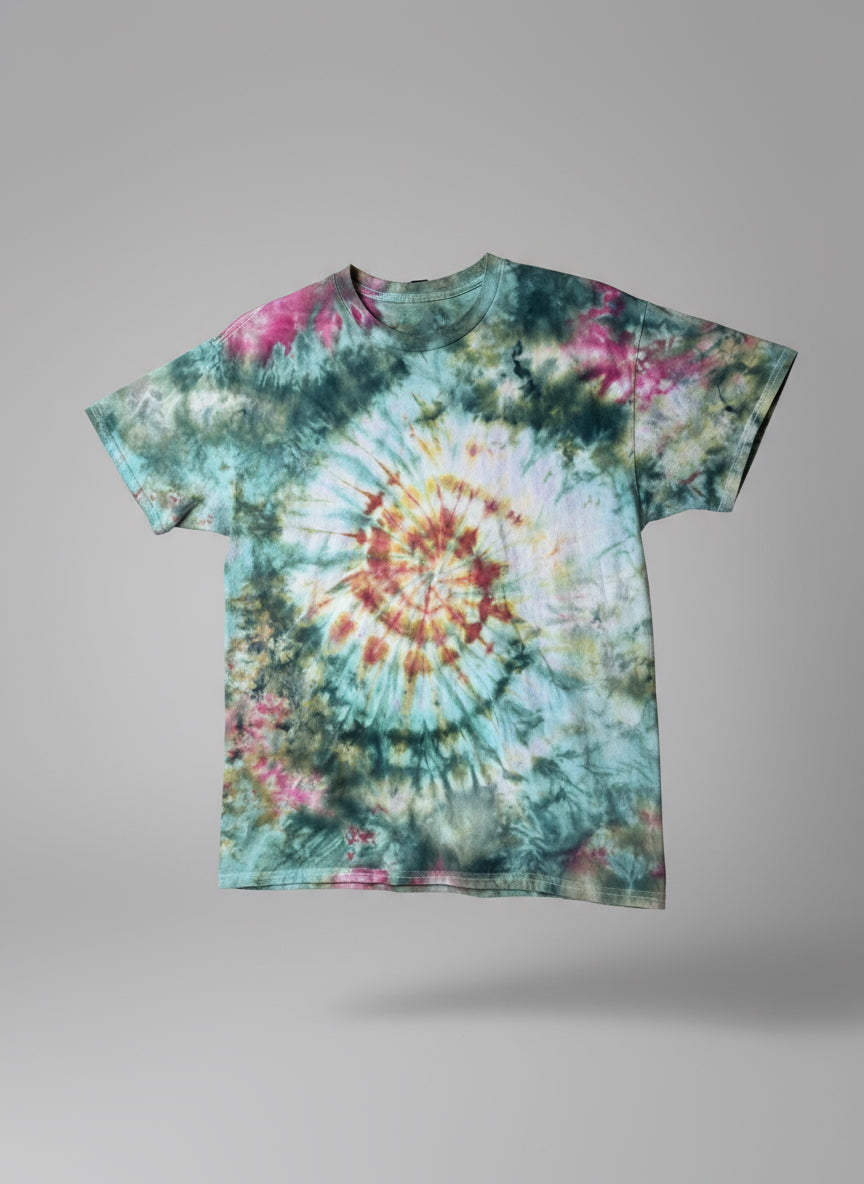 Woodland Ember – Tie-Dye Tee (L Gildan 2000)