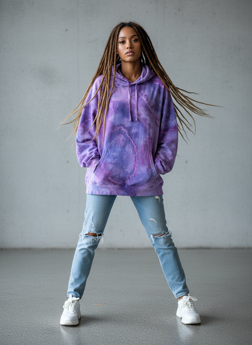 Lilac Afterglow — XL Comfort Colors Hoodie
