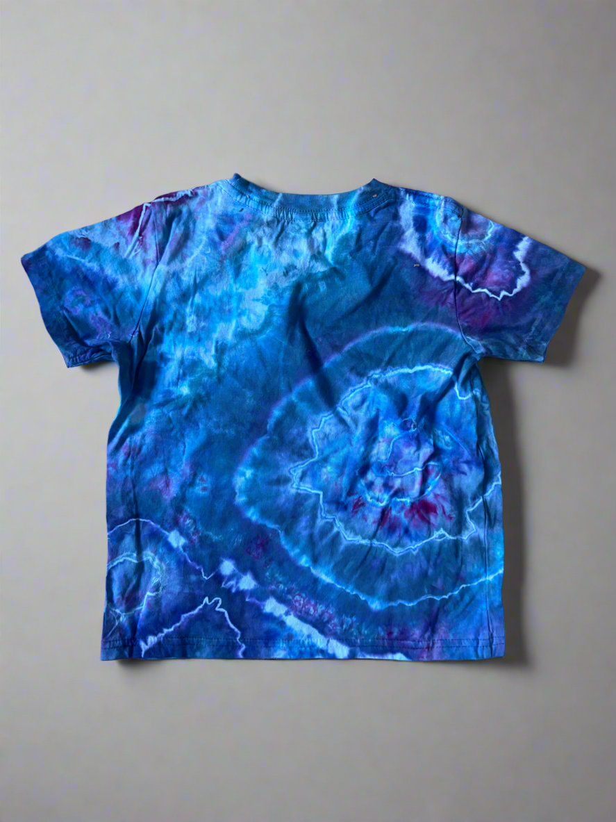 Celestial Ripple Kids’ Tie-Dye T-Shirt – Size 5/6 (Rabbit Skins 3321)