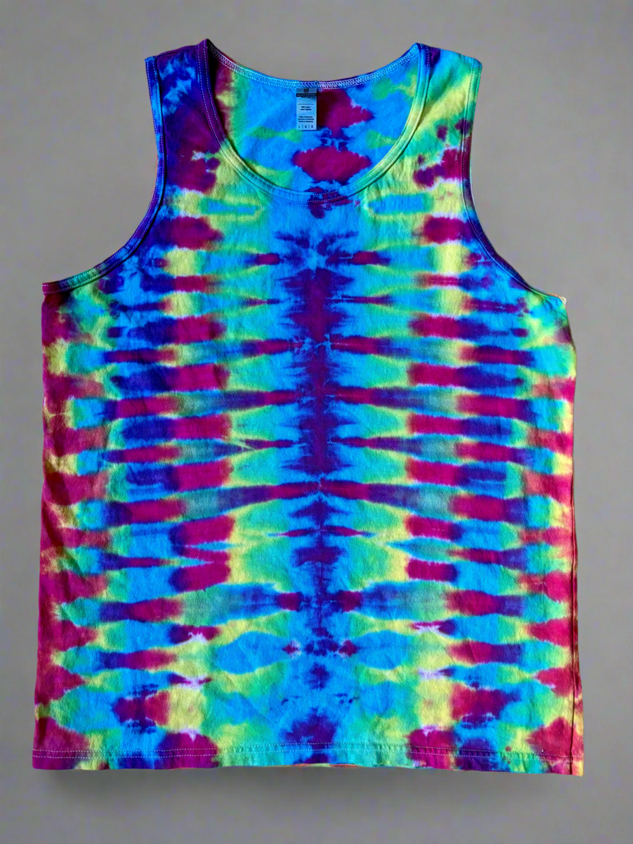 Prism Pulse Tank Top - L Gildan 5200