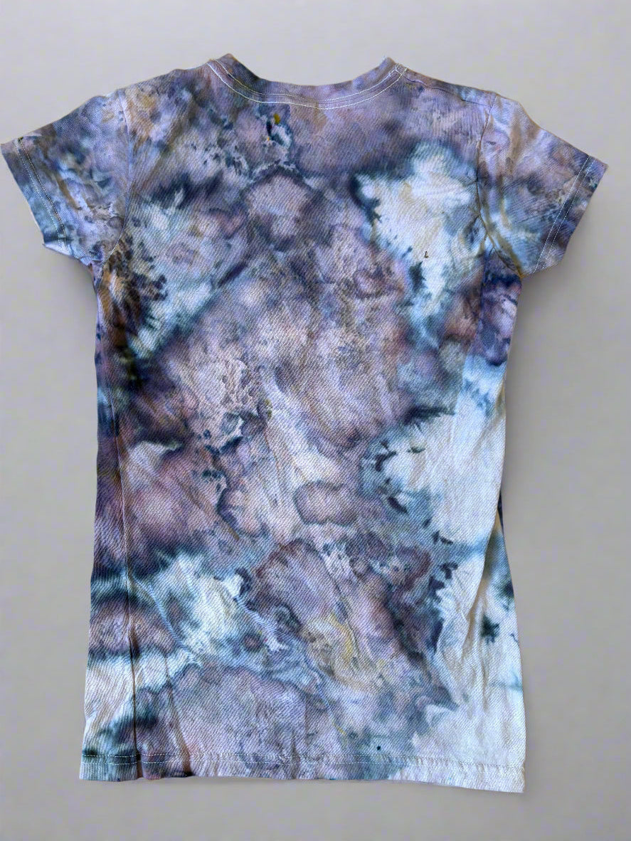 Moonlit Marble Tie-Dye Tee – XS (M&O Women's 4513)