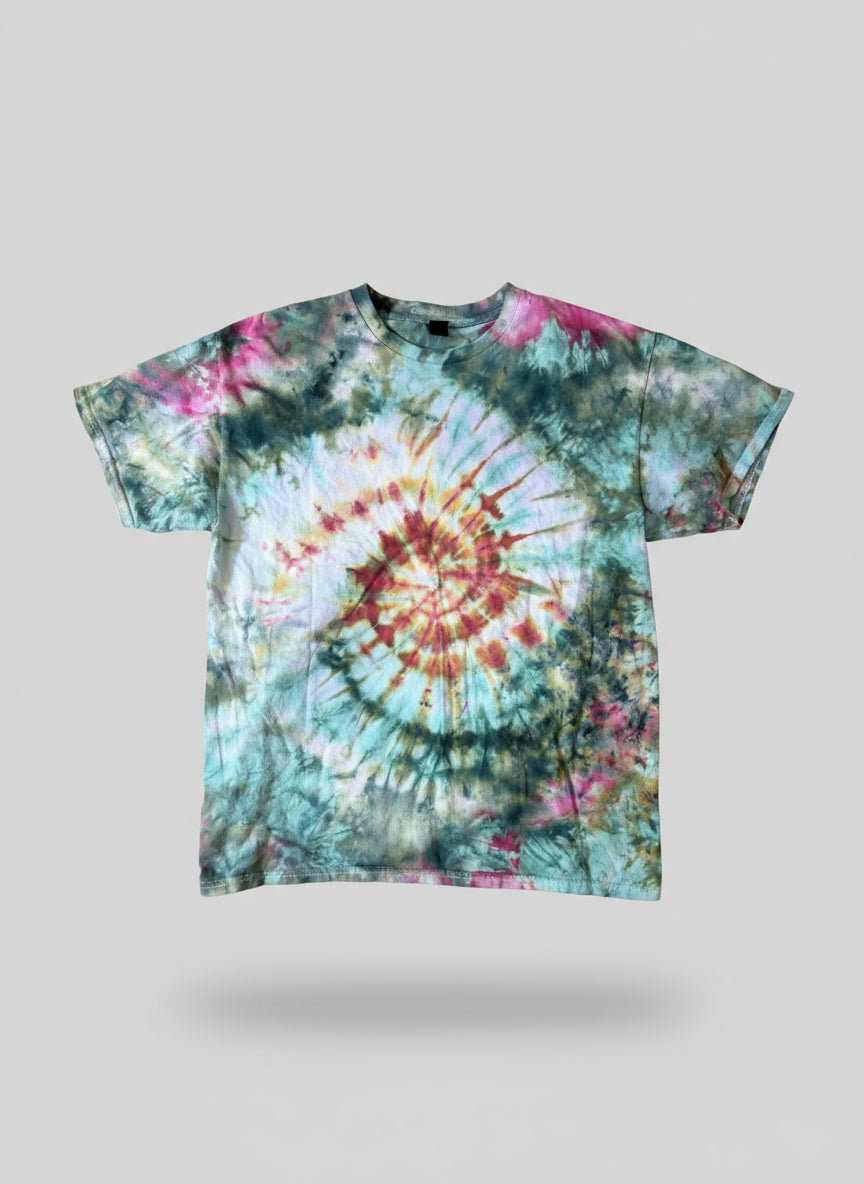 Woodland Ember – Tie-Dye Tee (L Gildan 2000)