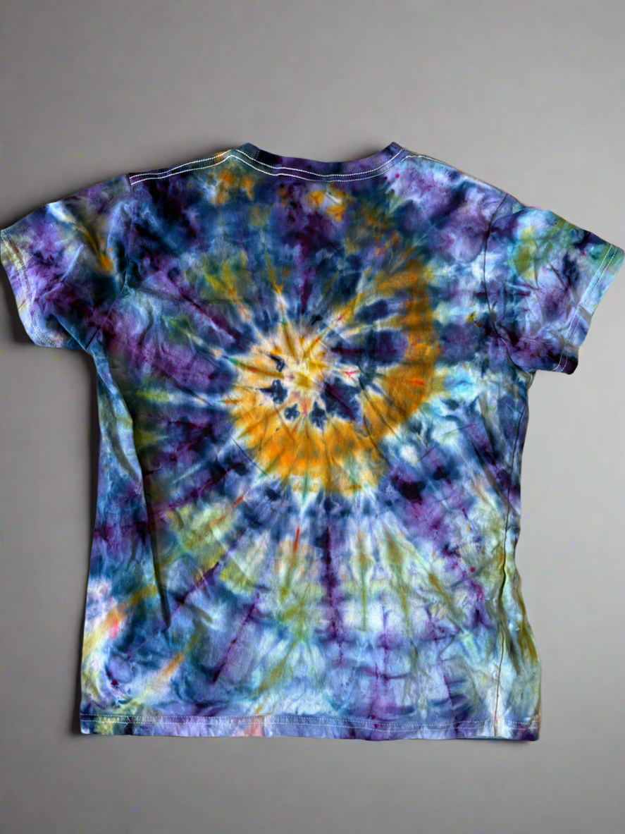 Sunburst Serpent Tie-Dye Tee – L (Women’s Gildan Softstyle Midweight)