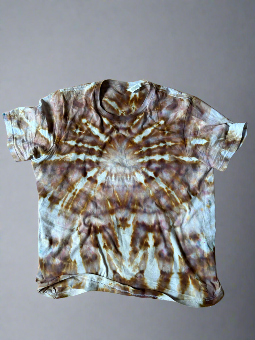 Sahara Sunburst Tie-Dye T-Shirt – XL (Bella Canvas 3001)