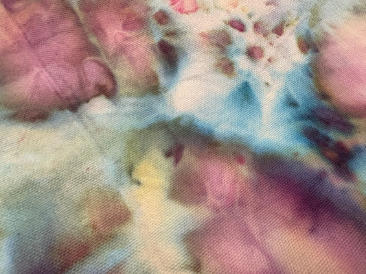 Hand-Dyed Zippered Tote Bag – 100% Cotton, 25L