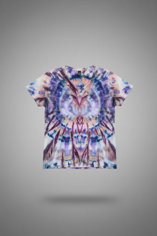 Night Owl — XL Women’s V-Neck Tie-Dye Shirt
