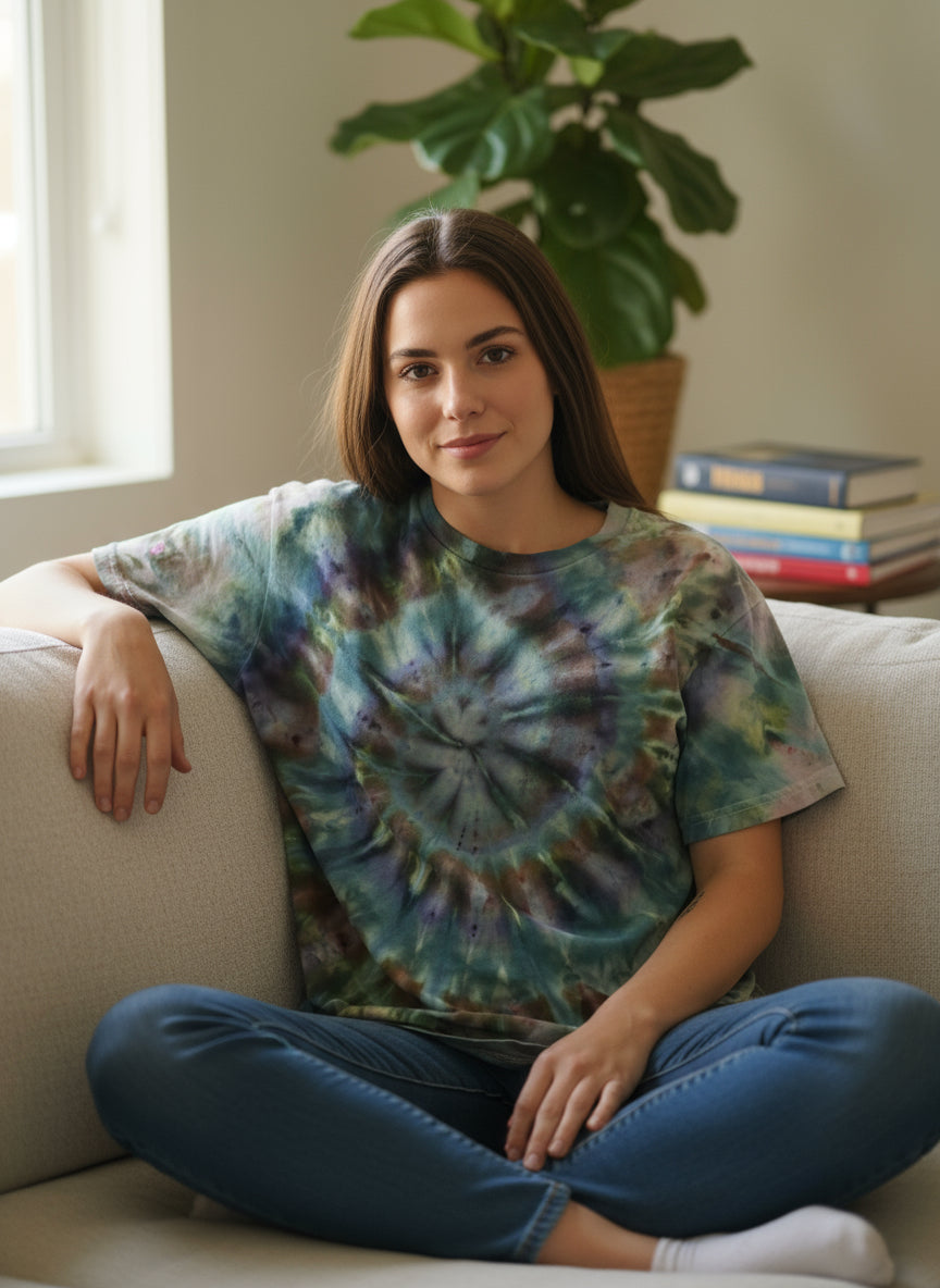Woodland Mirage - women’s large mid-weight tee