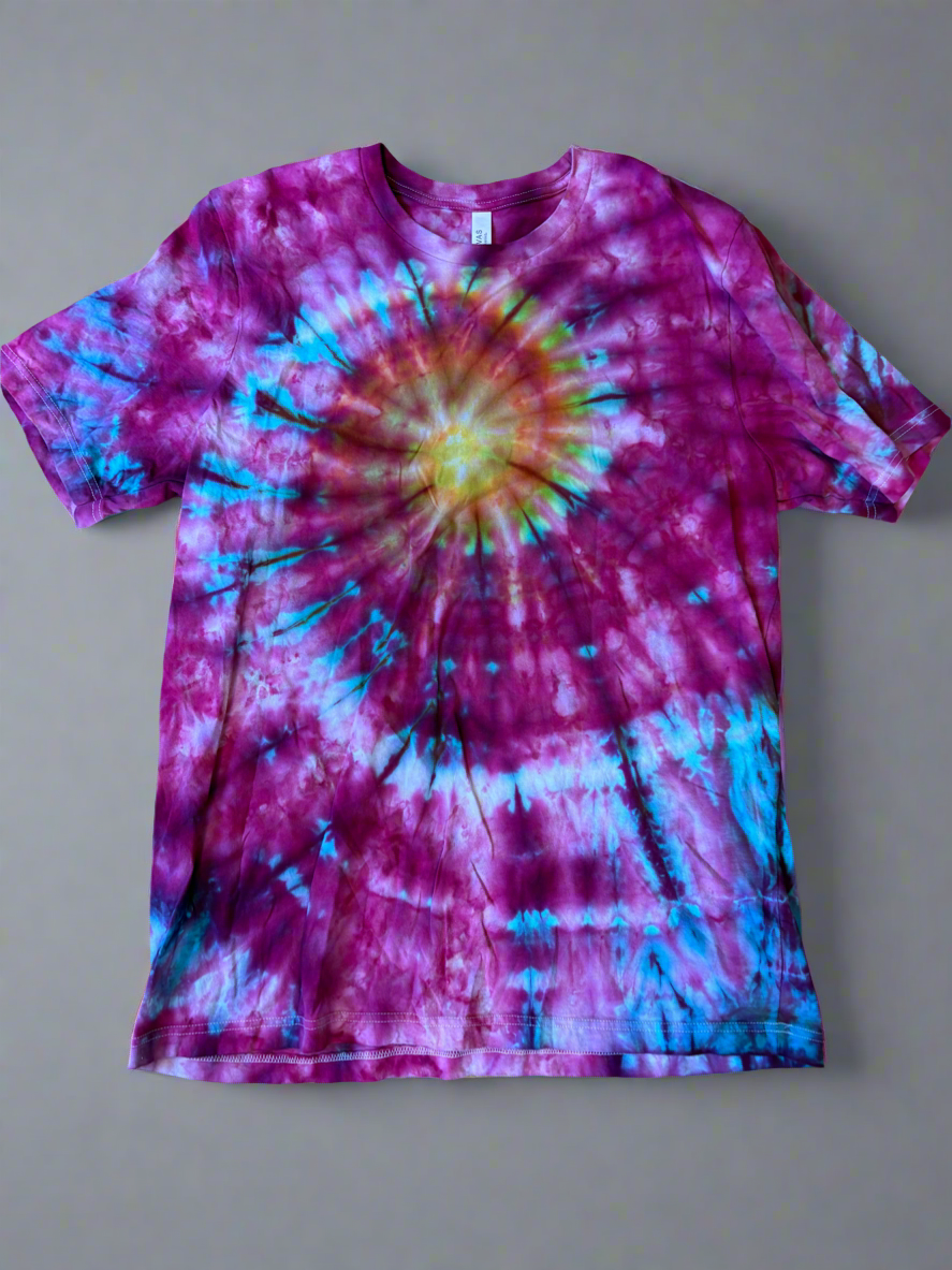Golden Rose Tie-Dye T-Shirt – XL (Bella+Canvas 3001)