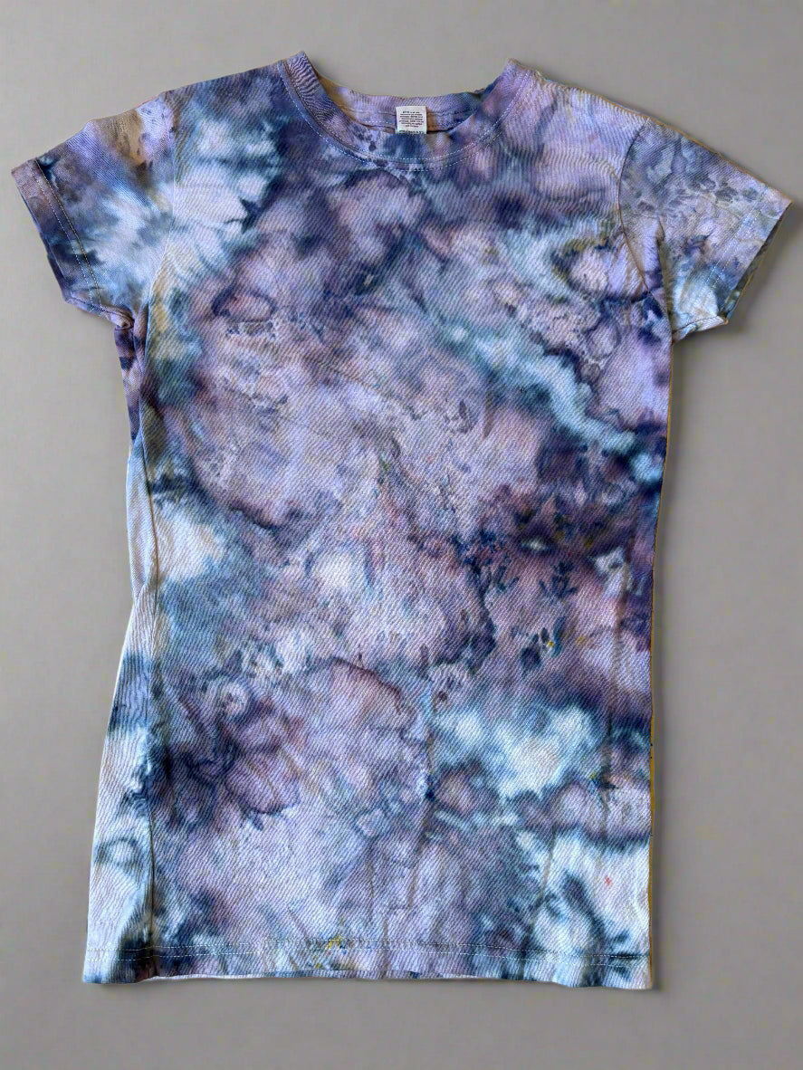 Moonlit Marble Tie-Dye Tee – XS (M&O Women's 4513)