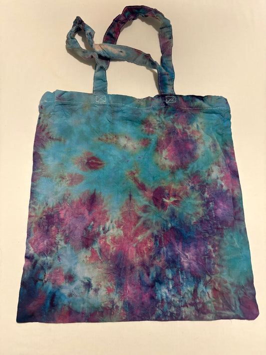 Hand-Dyed Canvas Tote Bag – Boxy Shopper Style – Dyed in Ottawa, Canada