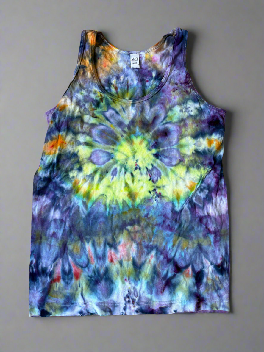 Solar Bloom Tie-Dye Tank Top – S (M&O 4505)