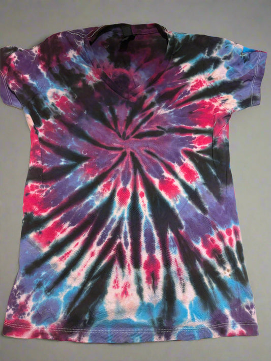 Mixed Results Tie Dye T-Shirt – [S Women's V-neck]