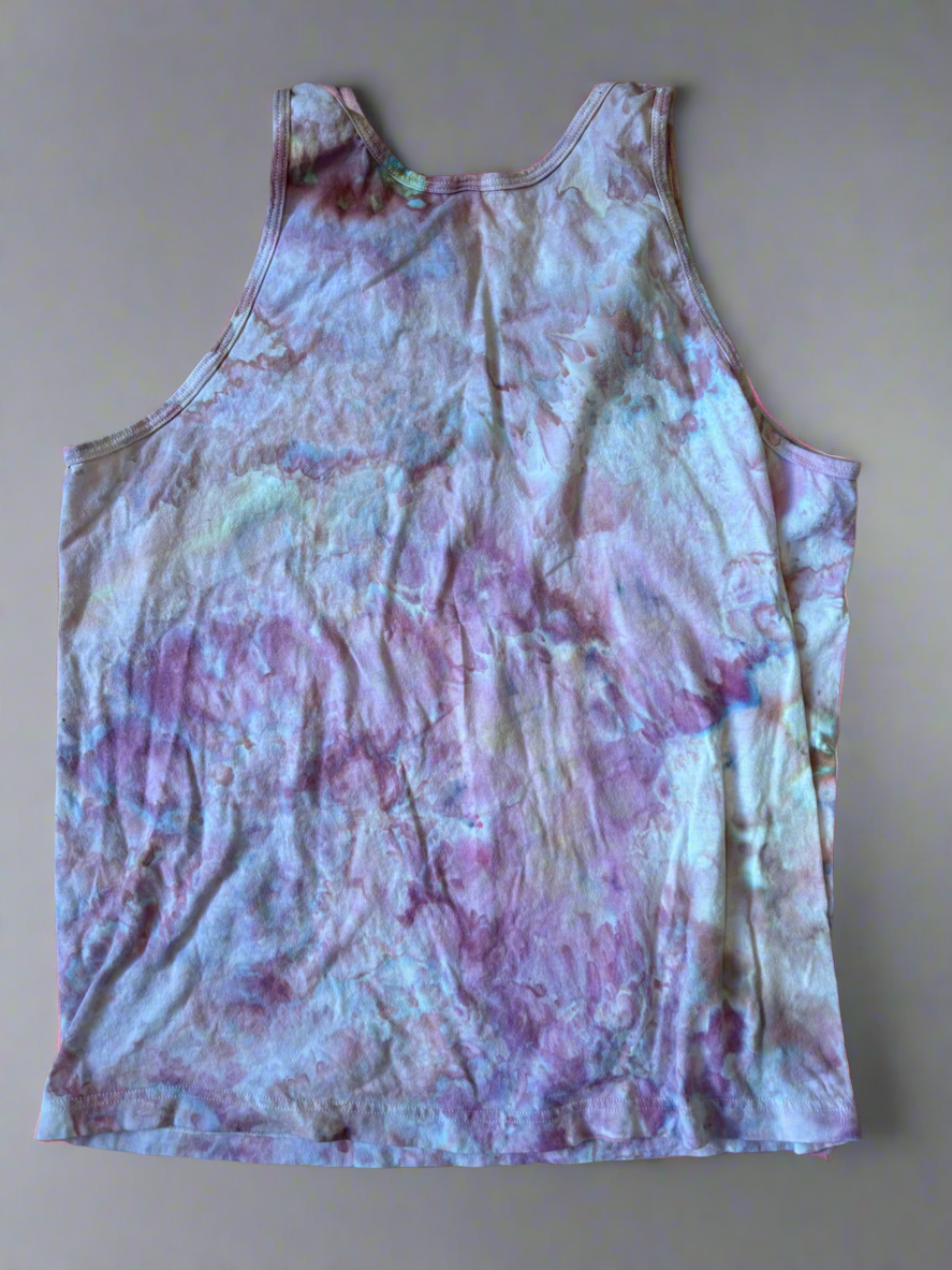 Cotton Candy Drift Tie-Dye Tank Top – XL (M&O 4505)