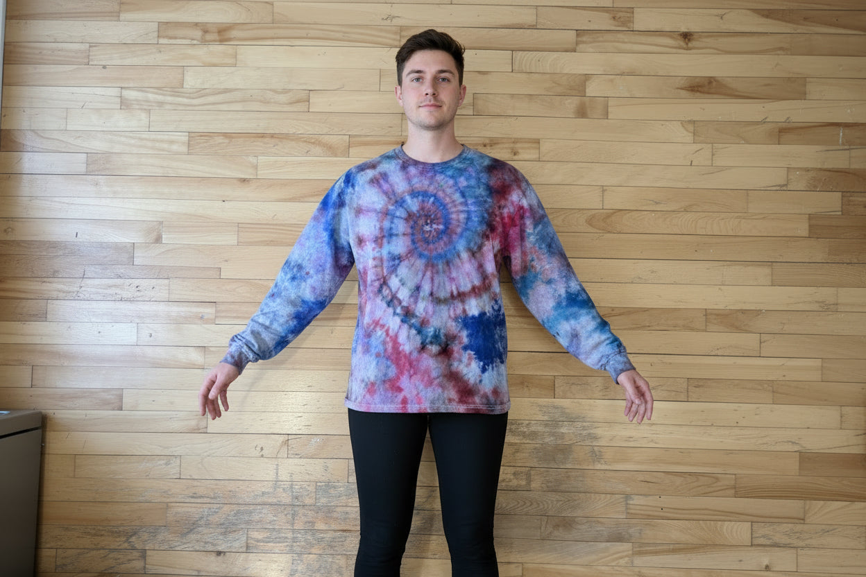Weatherwheel – One-of-a-Kind Hand-Dyed XL Long Sleeve