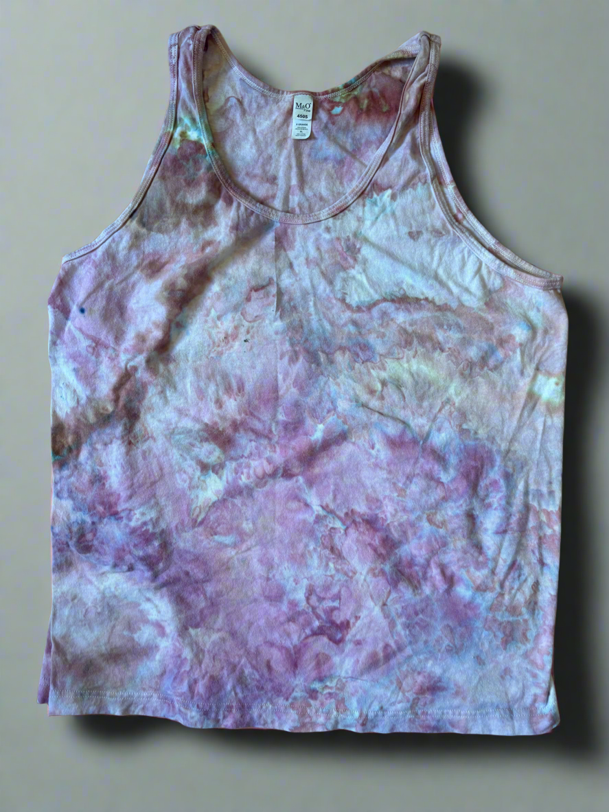 Cotton Candy Drift Tie-Dye Tank Top – XL (M&O 4505)